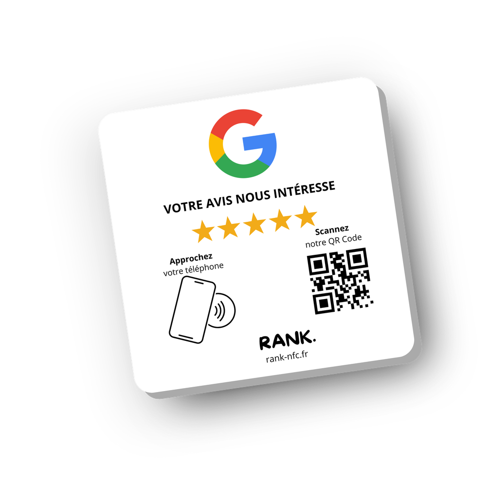 Plaque Avis Google