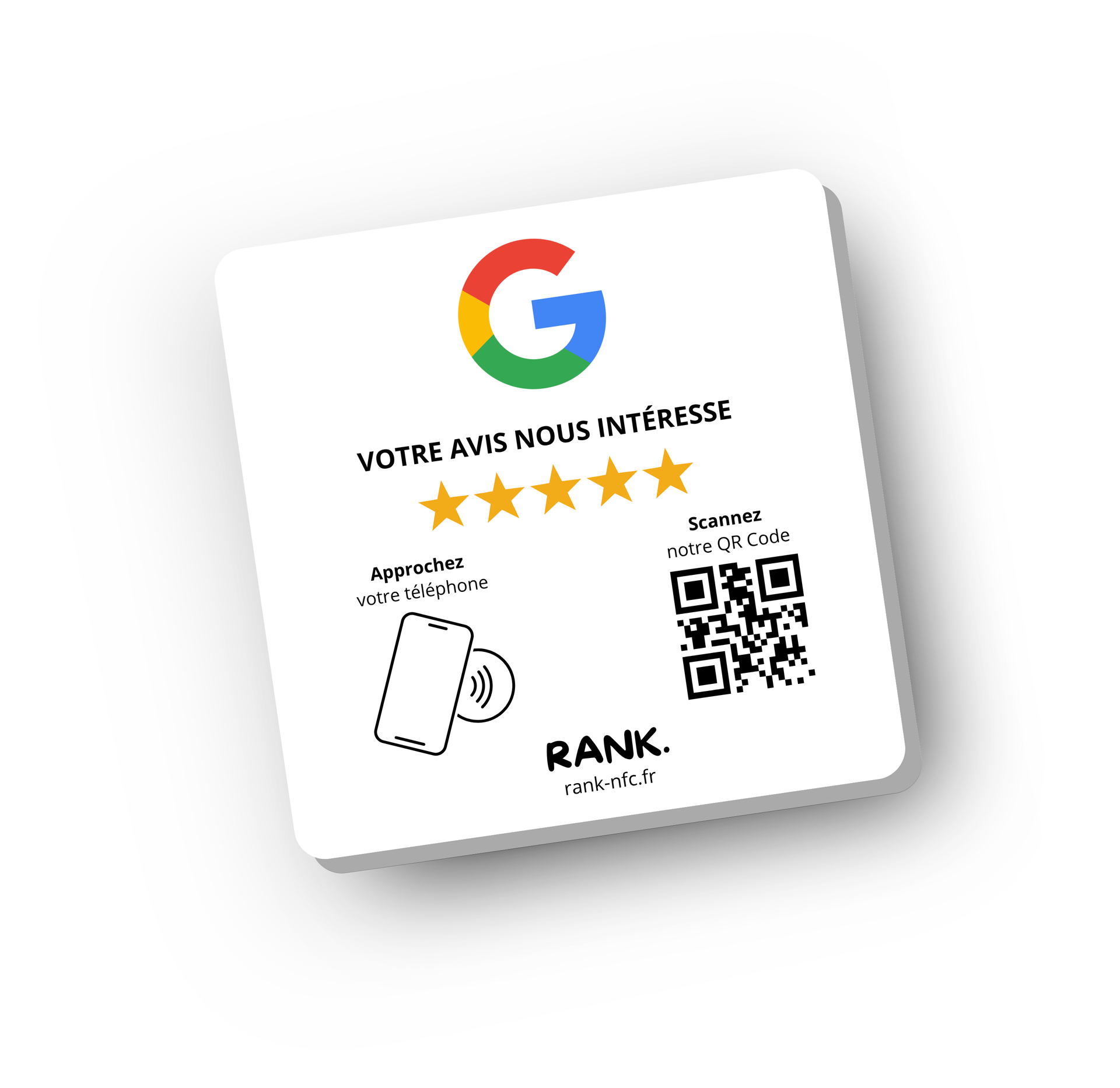 Plaque Google RANK